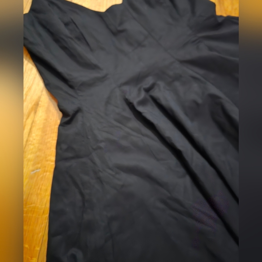 Zara Black Spaghetti-Strap Skater Mini Dress - Picture 3 of 6